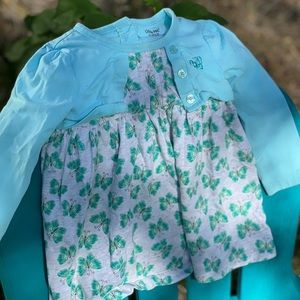 Teal / Turquoise 2T Butterfly Dress by Little Me